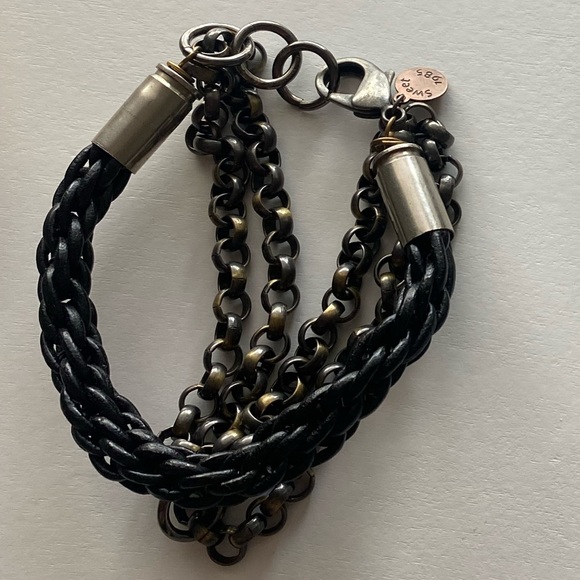 Black Leather Bracelet - Picture 4 of 4